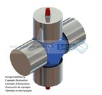 Universal-Joint 22x58,7 typ 03a 2 x cup-grease-nipple (INA-cups)